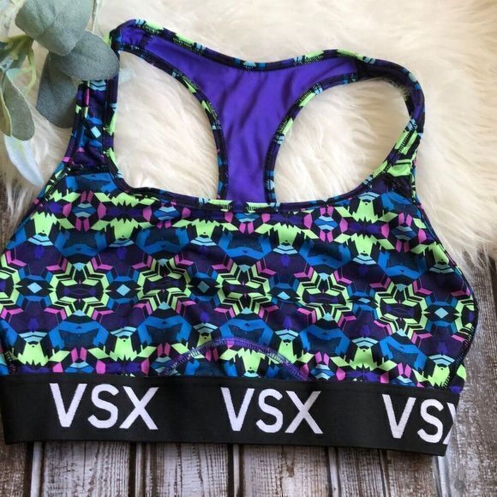 Victoria’s Secret‎ multicolored geometric sports bra medium